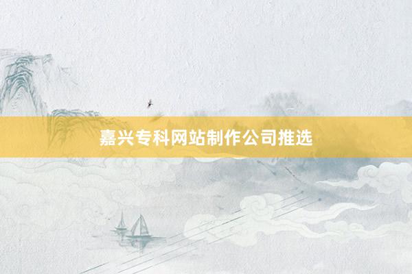 嘉兴专科网站制作公司推选